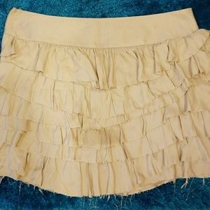 Arden B Light tan coloured layered skirt